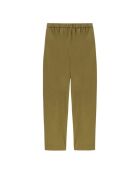 Pantaloni elasticizzati dritti verdi kaki