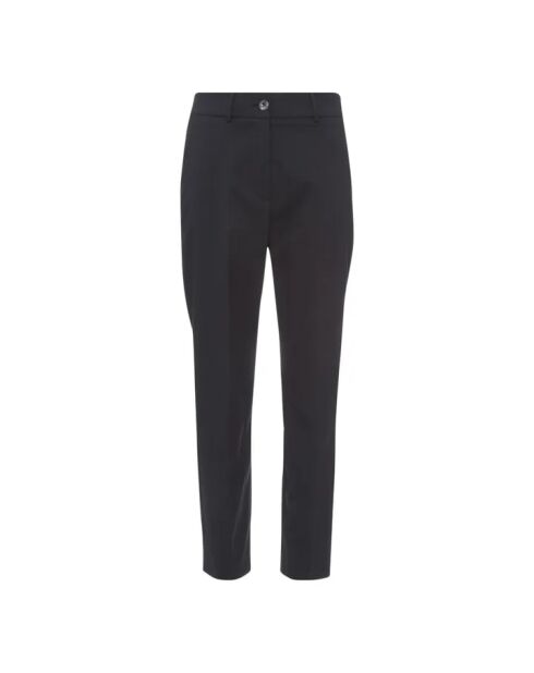Schwarze gerade Wollhose Lyon Stretch
