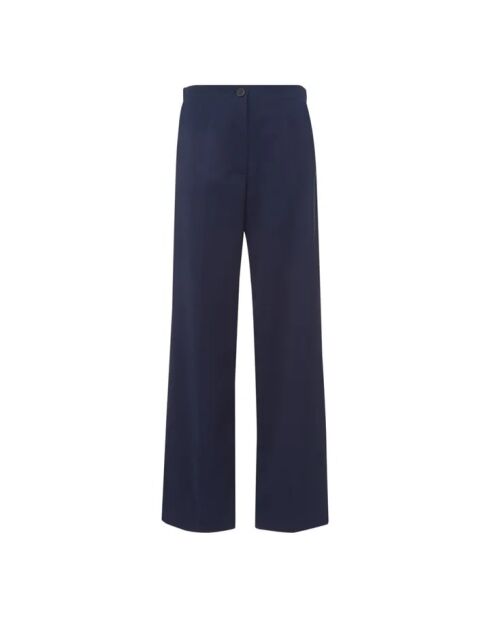 Marineblaue Hose aus kalter Wolle