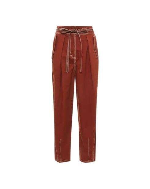 Lars Militaire dunkelrote Canvashose