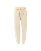 Jogger beige Haven in maglia con cintura