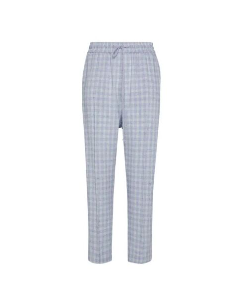 Parma Gingham Tweed-Hose mit elastischem Bund