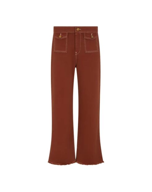 Braune Astombury-Baumwolljeans