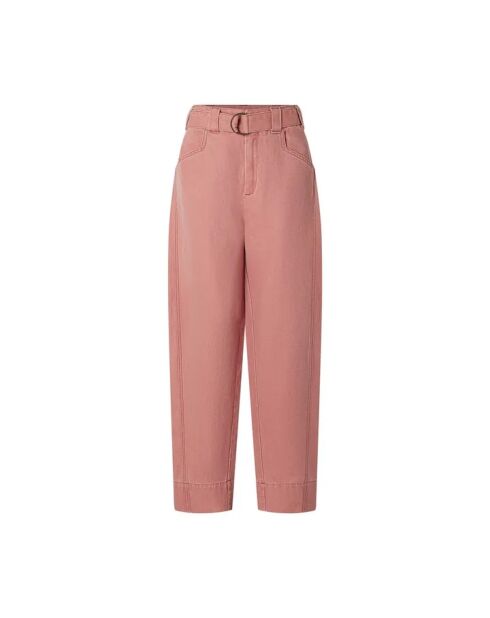 Gerade geschnittene Baumwollhose Volage in Rosa