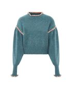 Dayanna Extrafine marineblauer Mohairpullover