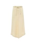 Gonna Rue in cotone off-white