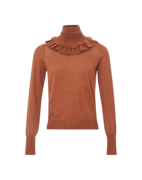 Rollkragenpullover aus Jeansblau