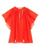 Blouse manches courtes Cantin orange