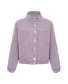 Cappotto Antoine Princess in lana vergine lilla