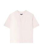 Blusa Alpilles rosa chiaro in cotone a manica corta