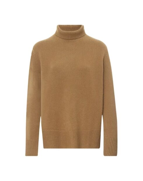 Kamelfarbener Rollkragenpullover Simeo