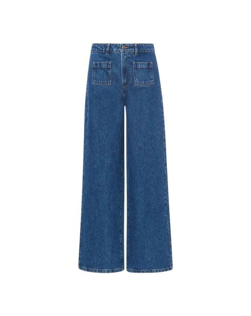 Patty Flare-Jeans aus Bio-Baumwolle, Raw Denim