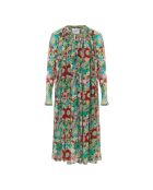 Robe en coton Palie Imprimé Floral bleue
