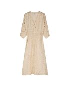 Goldenes Lurexkleid Diva mit Leopardenmuster
