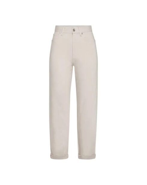 Jeans dritti écru