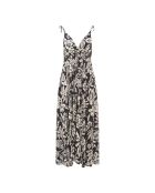 Musa schwarzes Kleid mit langer Krawatte