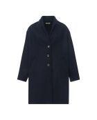 Honoré marineblauer Wollmantel