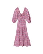 Rotes Druckkleid Imogen