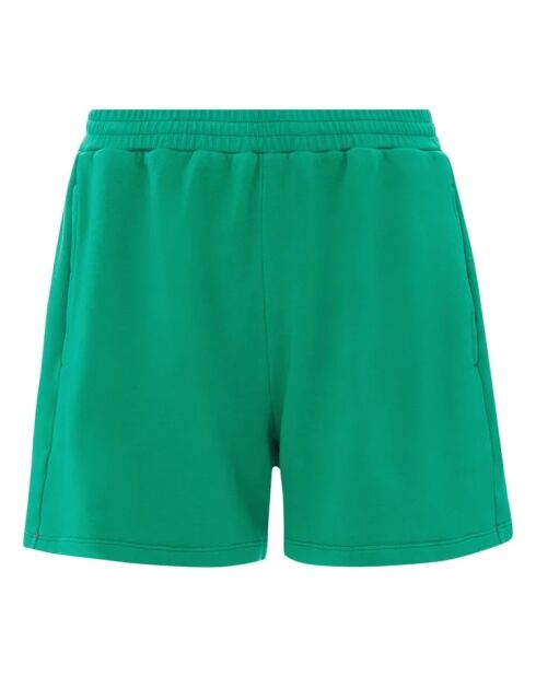 Shayne grüne Fleeceshorts