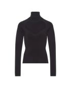 Fah Pullover mit Trichterausschnitt in Schwarz