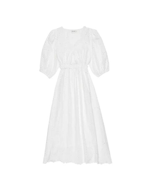 Weißes Abbott-Kleid