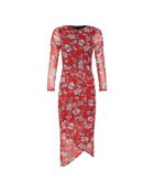Rotes Blumenkleid Martina