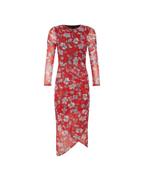 Rotes Blumenkleid Martina