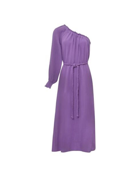 Violettes Aveline-Kleid aus Baumwollgaze