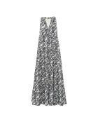 Rihanna schwarzes Blumenkleid