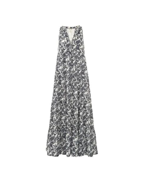 Rihanna schwarzes Blumenkleid