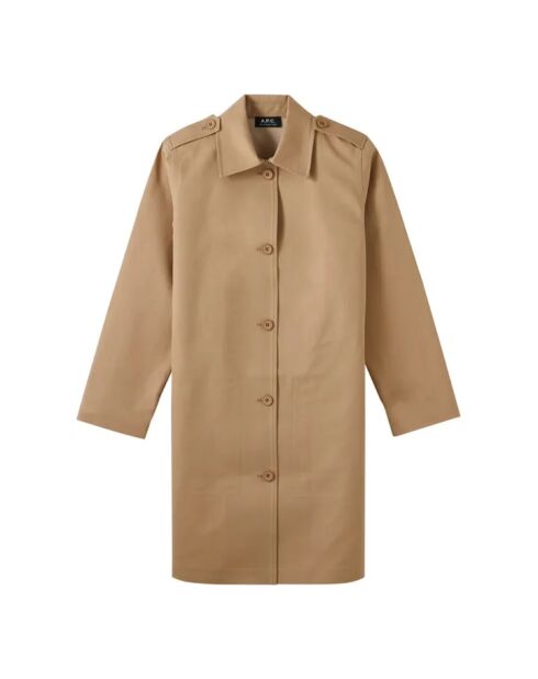 Beiger Trenchcoat Justine aus Baumwolle