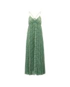Grünes metallisches Kleid