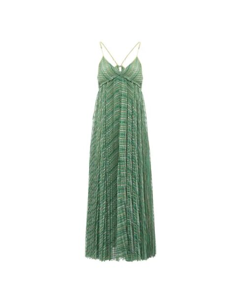 Grünes metallisches Kleid