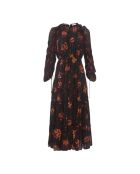 Robe en soie Noelle noire