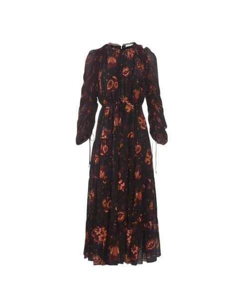 Robe en soie Noelle noire