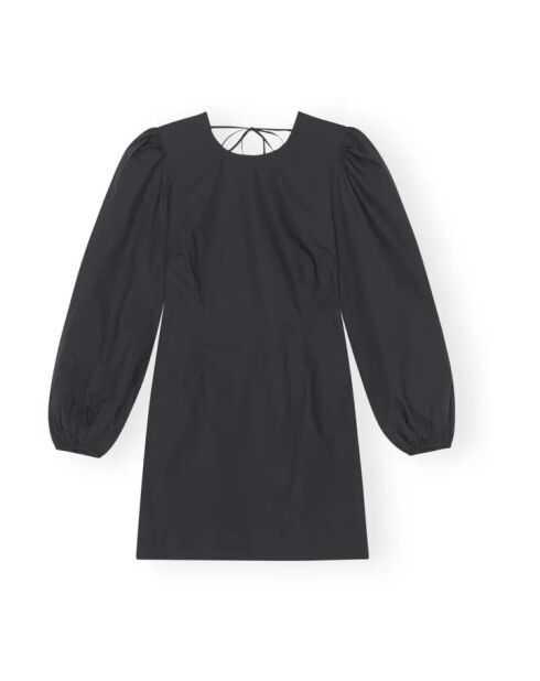 Robe en coton Dos Nu noire