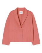Cappotto corto Boule Dadoulove rosa litchi in lana