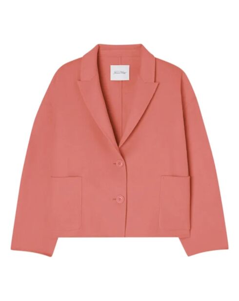 Boule Dadoulove kurzer Wollmantel Litchi in Rosa