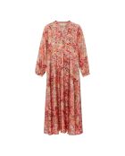 Robe en soie Amede Imprimée rose