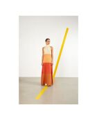 Orangefarbenes Dalia-Kleid