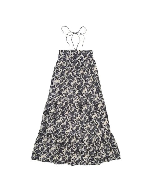 Josia schwarzes Blumenkleid
