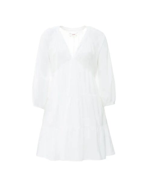 Weißes Kleid Nadia aus Baumwollpopeline