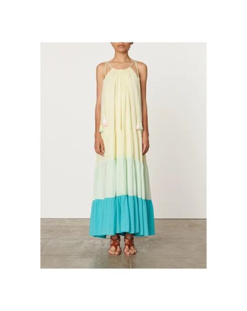 Hellgelbes Nuccia Baumwollkleid
