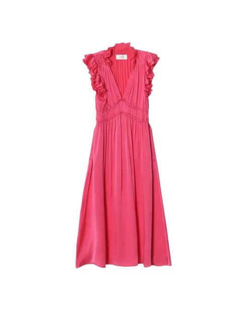 Rosafarbenes Posey Seidenkleid