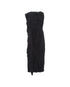 Robe en satin Circe noire