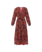 Robe Ambrose imprimée rouge