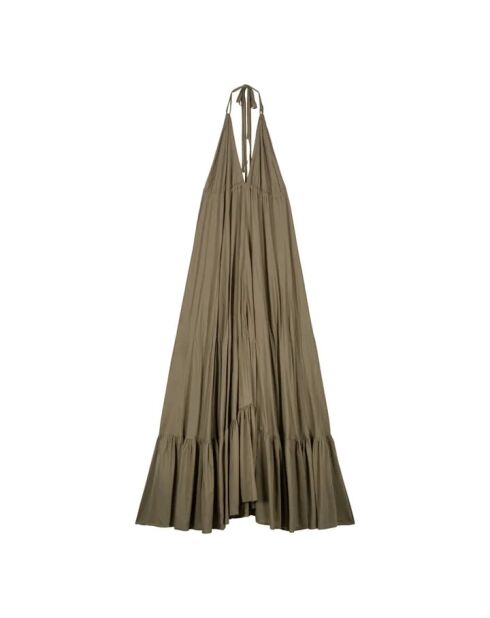 Khakigrünes Felicity Kleid