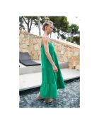 Robe en coton Esmée verte