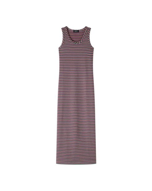 Robe en coton Shelly rouge framboise