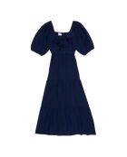 Mitternachtsblaues Leinenkleid Vermont